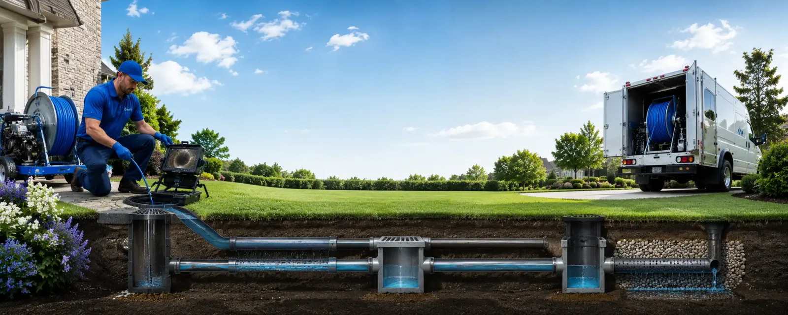 Outdoor drain cleaning information for Newton, NJ